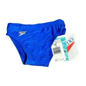 Costume da bagno Speedo bambino ragazzo blu slip da bagno taglia 22/4 anni nuovo - Foto 1 di 6