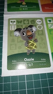 Tarjetas Amiibo Animal Crossing Serie 2 120 Ozzie Oskar - Imagen 1 de 1