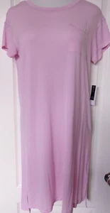 Gap body cap sleeve sleep shirt Size X-Large Pink (Butterfly) gap logo on pocket - Picture 1 of 3