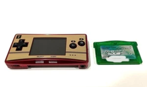 Nintendo GAMEBOY micro20th Limited Edition Body & Pokemon Emerald pre-owned JP - Picture 1 of 8