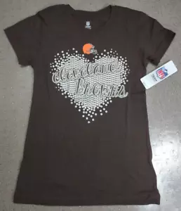 Cleveland Browns NFL Team Bekleidung Mädchen braun Große 14 Pullover Shirt mit Etikett - Bild 1 von 10