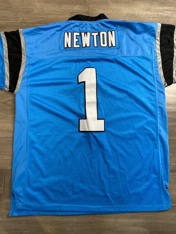 Nike Cam Newton Carolina Panthers Nike On Field Authentic Jersey blue Sz 52 Cover