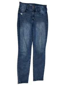 Amazing Waist Girls Skinny Jeans Blue Distressed stretch 30 × 29 5 pocket - Picture 1 of 6