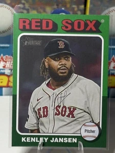 Kenley Jansen 2024 Topps Heritage High Number Green Border #566 - Picture 1 of 2