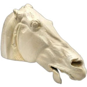 Handmade White Horse Head of Selene - Artisanal Sculpture - Picture 1 of 14