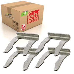 4x Golf Rear Brake Hose Clips Clamps Fits VW Mk4 Mk5 Mk6 Polo Audi A3 Febi 19520 - Picture 1 of 6