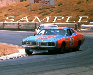 RICHARD PETTY 1975 #43 STP ON TRACK AT RIVERSIDE RACEWAY 8X10 GLOSSY PHOTO #S3 - Picture 1 of 1