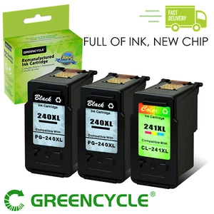 Cartucho de tinta PG-240XL CL-241XL de 3 piezas para Canon PIXMA MX372 MX432 MX452 MG3620 - Imagen 1 de 10