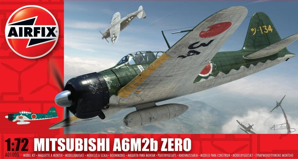 Airfix 01005 MITSUBISHI A6M2B ZERO SCALA 1/72 NUOVO - Immagine 1 di 1