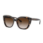 Tiffany & Co. TF 4148 83633B Havana Plastic Sunglasses Brown Gradient Lens