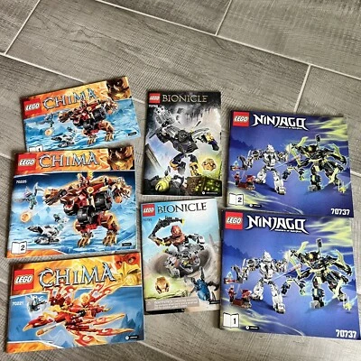 Lego Chima Ninjango Bionicle Manual Building Books Lot Of 7 Instructions - Image 1 of 4