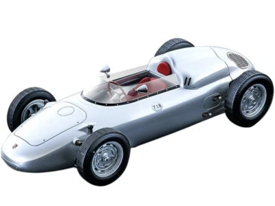 1960 PORSCHE 718 F2 PRESS VER. SILVER LTD 1/18 MODEL CAR BY TECNOMODEL TM18-136A - Image 1 of 3