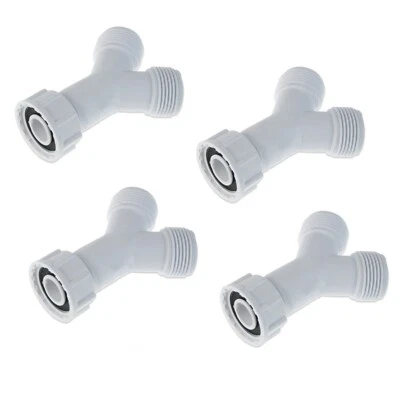 CATERING PARTS UK 4er PACK 3/4 ZOLL BSP Y STÜCK SPLITTER FÜR WASCHMASCHINENSCHLAUCH 2 BIS 1 ANSCHLÜSSE