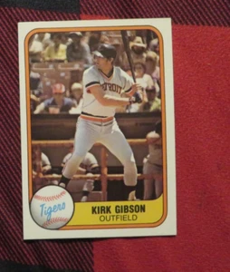 1981 Fleer Kirk Gibson Rookie RC Rookie #481 Tigers  POPULAR  GREAT SHAPE - Picture 1 of 1