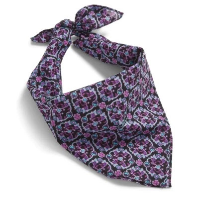 Nuevo con etiquetas Bufanda Bandana Estampado Vera Bradley en 'Lilac Vines' 23" x 23" Cuadrado Foto 1 de 3