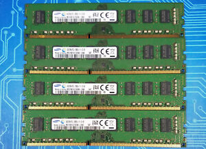 32GB (4x8GB) PC3-12800u DDR3-1600MHz 2Rx8 Non-ECC Samsung M378B1G73EB0-CK0