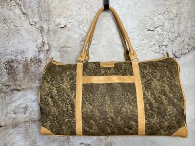 Bolso de Lona ADRIENNE VITTADINI Cheetah PVC Bronceado Acento Bolso de Lona para Pasar la Noche P3 Foto 1 de 4