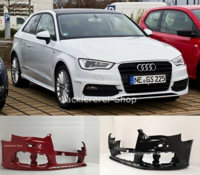 STOßSTANGE VORNE LACKIERT IN WUNSCHFARBE NEU für Audi A3 8V 2012-2016 S-LINE - Bild 1 von 4