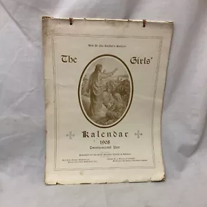 Vintage 1908 Calendar Religious Bible Verses each Day - Picture 1 of 13