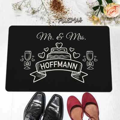Persönliche Fußmatte "Mr & Mrs" – Hochzeitsgeschenk mit Stil - Bild 1 von 2