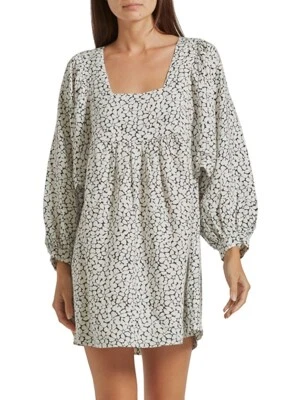 Vestido feminino Joie tamanho S linho jade mini em porcelana - Imagem 1 de 4