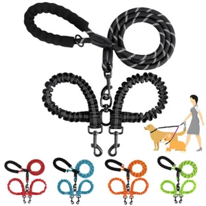 2 Way Dog Leash Pet Leashes Double Dual Walking Leash No Tangles Lead Training‹ - Picture 1 of 37