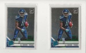 AJ Brown 2019 Donruss Optic Base Rookie Card Lot - Four (x4) Cards #164 - Bild 1 von 2