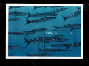 Grenada 1997 - Barracuda Fish - Souvenir Stamp Sheet - Scott #2649 - MNH - Picture 1 of 1