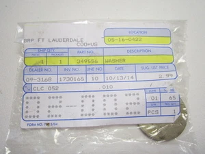 NEW Genuine Johnson / Evinrude Washer Part# 349556 - FREE SHIPPING - Bild 1 von 3