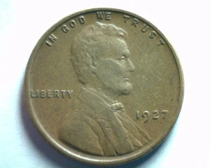 1927 LINCOLN CENT PENNY VERY FINE / EXTRA FINE+ VF/XF+ NICE ORIGINAL 99c SHIP - Picture 1 of 2
