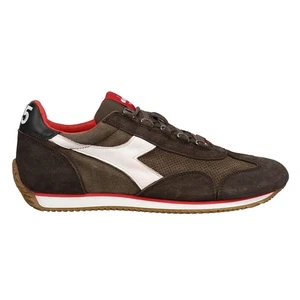 Diadora Equipe Gamuza Sw Perforado Con Cordones Para Hombres Marrón Tenis Informales Zapatos 175 - Imagen 1 de 5