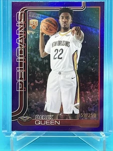 2025-26 Topps Derik Queen RC Rookie #213 Purple #/250 Orleans Pelicans HOT SP - Picture 1 of 2