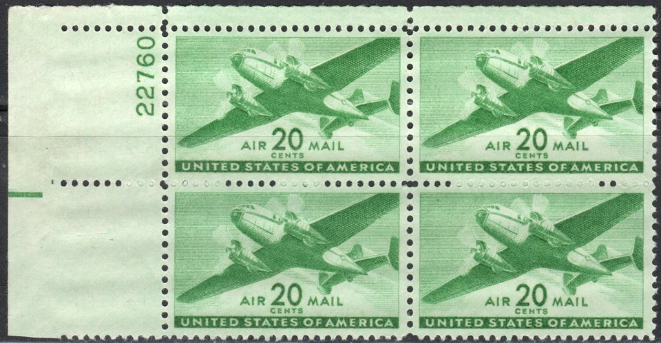 US Scott #C29 Plate Block of 4, MNH - Image 1 of 1