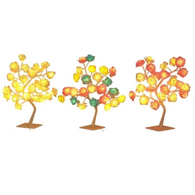 Schicke Design USB-betriebene LED-Schreibtischlampe mit schönem Rosenmotiv - Bild 1 von 4