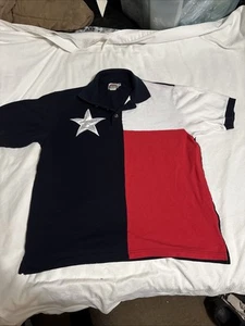 Texas Lonestar State Polo Mehrfarbig Gr. XL Marken Flagge Welt - Bild 1 von 6