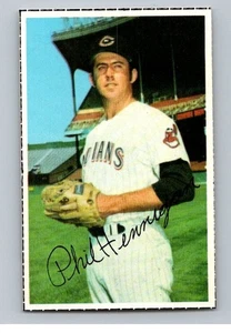 Estampillas de béisbol del equipo actual Dell 1971 Phil Hennigan Cleveland Indians - Imagen 1 de 2