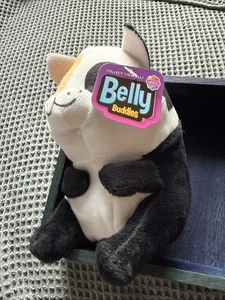 NanCo Belly Buddies Calico Cat Plush 6” Chubby Kitty Arcade Prize Toy - Picture 1 of 4