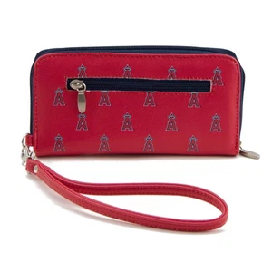 Women's Los Angeles Angels Zip-Around Wristlet Wallet - Picture 1 of 3