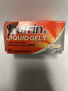 Motrin IB Pain Reliever & Fever Reducer Liquid Filled Gel Capsules 120 Counts - Picture 1 of 5