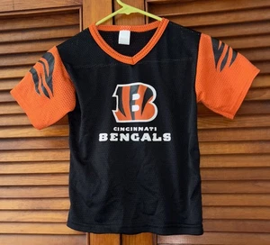 Camiseta deportiva de malla Franklin de fútbol americano de los Cincinnati Bengals NFL juvenil pequeña - Imagen 1 de 3