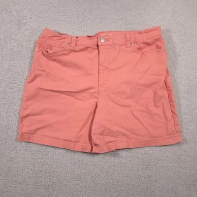 Gloria Vanderbilt Shorts Womens 18 Pink Amanda All-Around Slimming Effect Cotton - Image 1 of 4