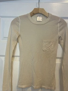 Chanel 100% Kaschmir Elfenbein Pullover Pulli mit Chanel CC Logo Gr. 34 - Bild 1 von 10