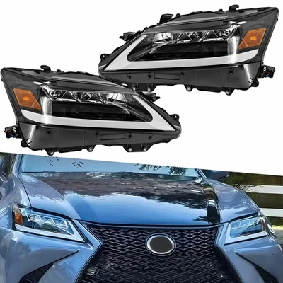 LED DRL Projector Headlight R+L For Lexus GS350 GS450h 2013-15 USA Upgrade Foto 1 de 4