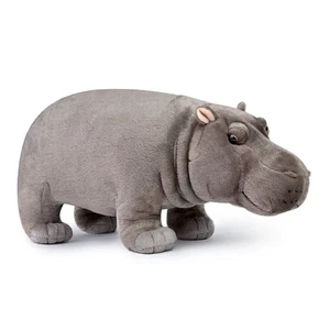 Realistic Hippo Plush Toy - Simulation Standing 14” Hippopotamus Stuffed Anim... - Picture 1 of 8