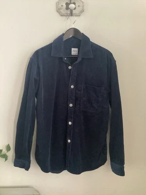 Men’s Zara Blue Heavyweight Cord Shirt, UK Size Medium, Good Condition - Image 1 of 3