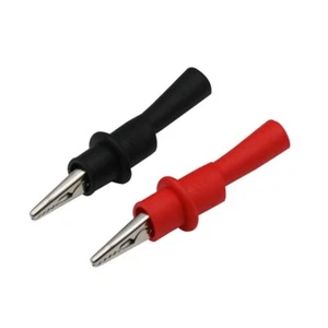 2Pcs Crocodiles Test Clip Push on Alligators Clip Insulated Crocodiles Clamps - Picture 1 of 8