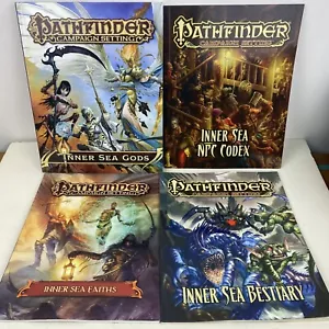 Pathfinder Roleplaying Game Inner Sea Campaign 4 Book Bundle Hardcover RPG - Picture 1 of 14