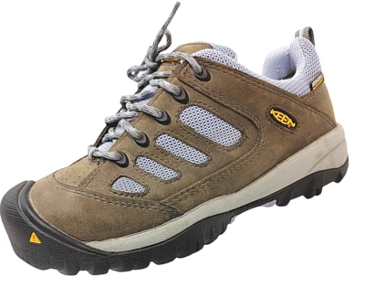 Keen Woman's Size 6 Steel Toe Waterproof F2413-11 Lace Up Suede Hiking Work Shoe - Изображение 1 из 4