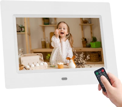 Digital Photo Frame 7 Inch HD IPS Screen Photo Music Video Picture Frame  - Image 1 of 4