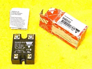 CARLO GAVAZZI RA4825-D12 SOLID STATE RELAY 480 VAC 25 AMP 3-32 VDC - Picture 1 of 8